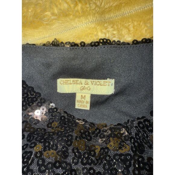 Girls Chelsea & Violet Sequins Skirt Dressy Holiday Rockstar Costume Sz Medium 8 - Picture 3 of 6